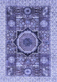 Abstract Blue Modern Rug, abs2370blu