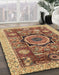 Machine Washable Abstract Fire Brick Red Rug in a Family Room, wshabs2370