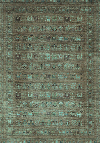 Abstract Light Blue Modern Rug, abs2371lblu