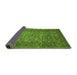 Sideview of Abstract Green Modern Rug, abs2371grn