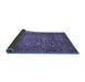 Sideview of Abstract Blue Modern Rug, abs2371blu