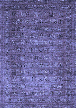 Abstract Blue Modern Rug, abs2371blu