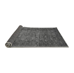 Sideview of Abstract Gray Modern Rug, abs2371gry