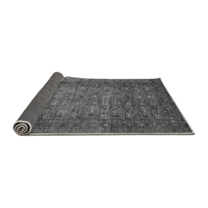 Sideview of Abstract Gray Modern Rug, abs2371gry