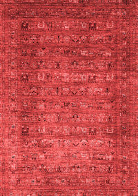 Abstract Red Modern Rug, abs2371red