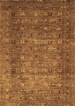 Abstract Brown Modern Rug, abs2371brn
