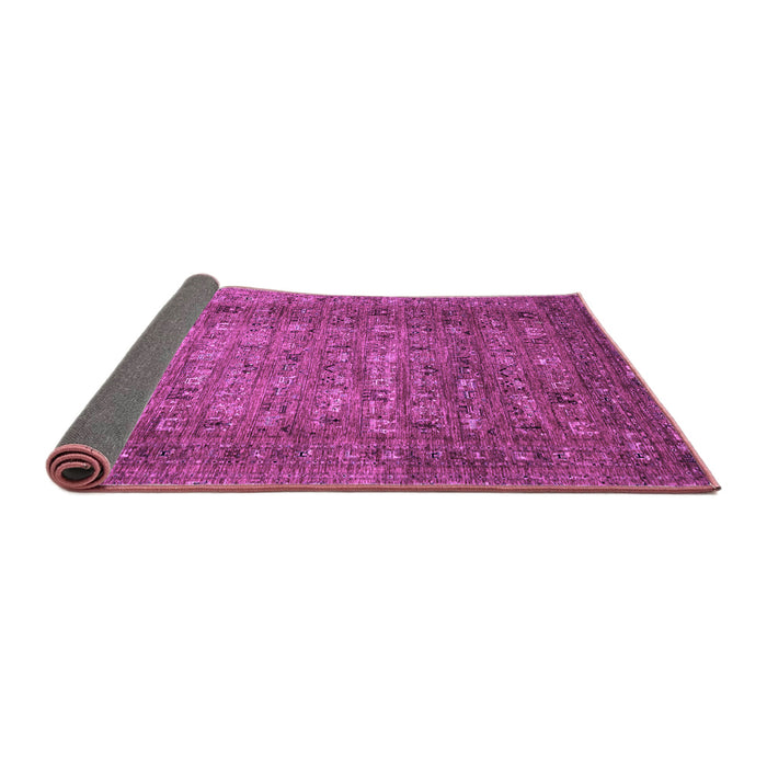 Sideview of Abstract Purple Modern Rug, abs2371pur