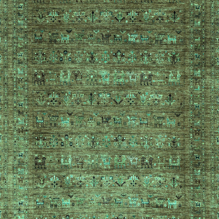 Machine Washable Abstract Turquoise Modern Area Rugs, wshabs2371turq