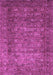 Machine Washable Abstract Purple Modern Area Rugs, wshabs2371pur