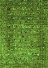 Abstract Green Modern Rug, abs2371grn