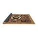 Sideview of Abstract Orange Modern Rug, abs2372