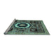 Sideview of Machine Washable Abstract Light Blue Modern Rug, wshabs2372lblu