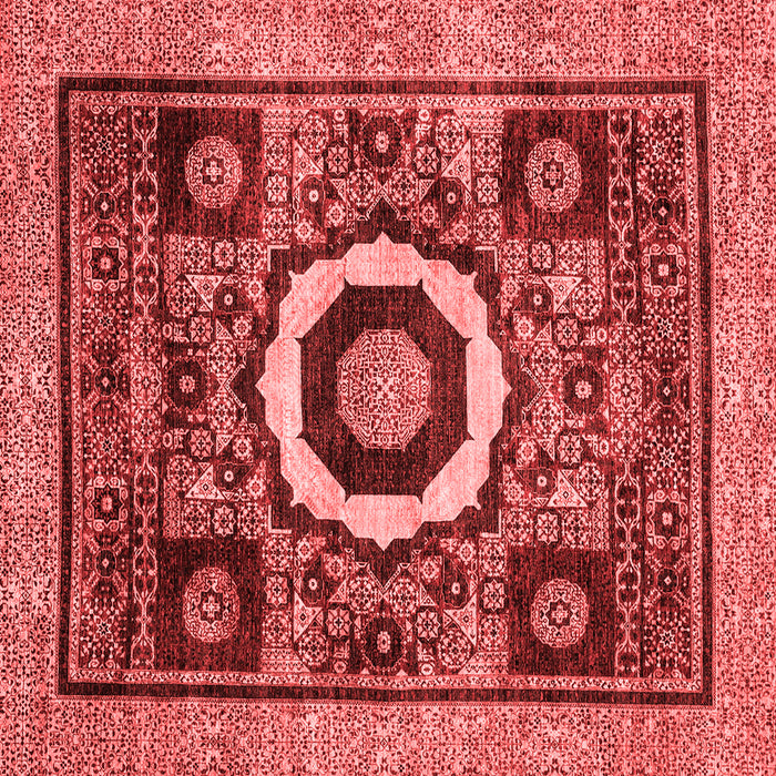 Abstract Red Modern Rug, abs2372red