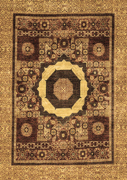 Abstract Brown Modern Rug, abs2372brn
