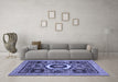 Machine Washable Abstract Blue Modern Rug in a Living Room, wshabs2372blu