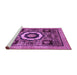 Sideview of Machine Washable Abstract Purple Modern Area Rugs, wshabs2372pur