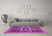 Machine Washable Abstract Purple Modern Area Rugs in a Living Room, wshabs2372pur