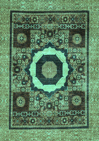 Abstract Turquoise Modern Rug, abs2372turq