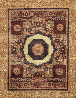 Abstract Orange Modern Rug, abs2372