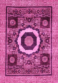 Abstract Pink Modern Rug, abs2372pnk