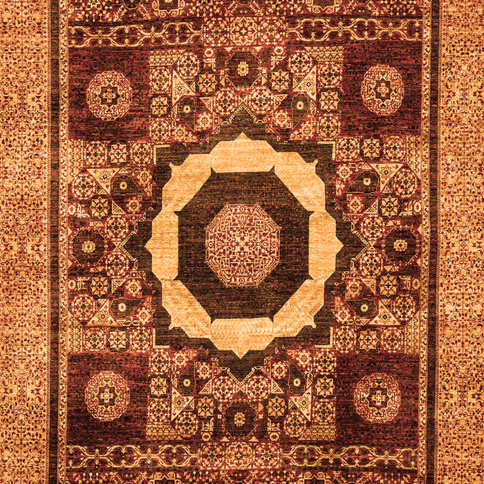 Machine Washable Abstract Orange Modern Area Rugs, wshabs2372org