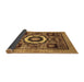 Sideview of Abstract Brown Modern Rug, abs2372brn