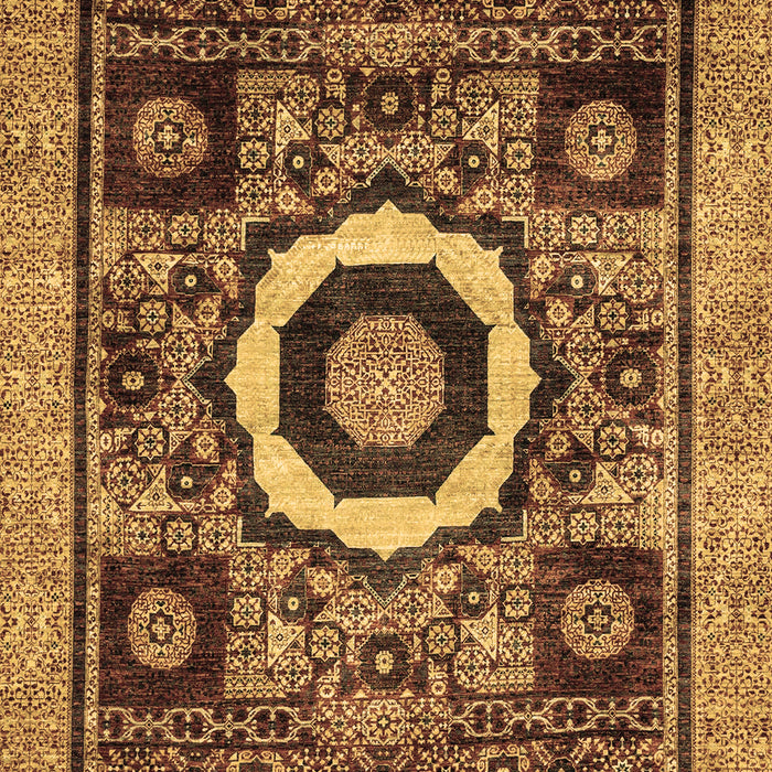 Machine Washable Abstract Brown Modern Rug, wshabs2372brn