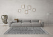 Machine Washable Abstract Gray Modern Rug in a Living Room,, wshabs2373gry