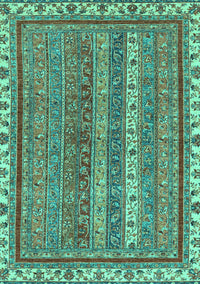 Abstract Turquoise Modern Rug, abs2373turq