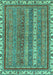 Abstract Turquoise Modern Rug, abs2373turq