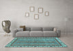 Machine Washable Abstract Light Blue Modern Rug in a Living Room, wshabs2373lblu