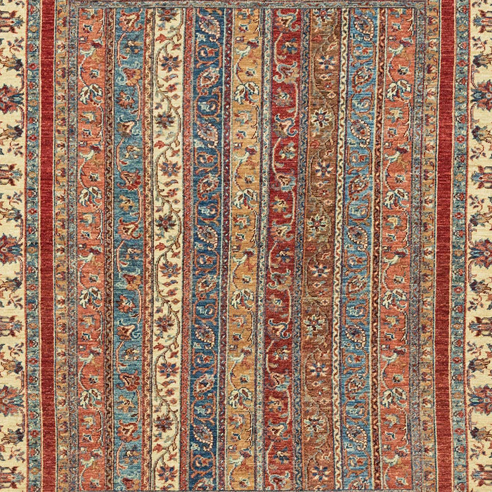 Machine Washable Abstract Brown Red Rug, wshabs2373