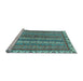 Sideview of Machine Washable Abstract Light Blue Modern Rug, wshabs2373lblu