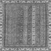 Square Abstract Gray Modern Rug, abs2373gry