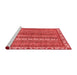 Modern Red Washable Rugs