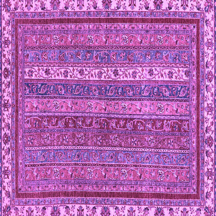 Square Machine Washable Abstract Purple Modern Area Rugs, wshabs2373pur