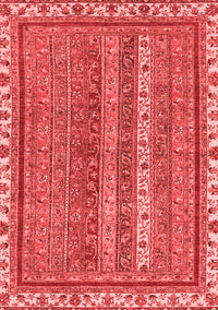 Abstract Red Modern Rug, abs2373red