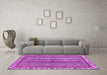 Machine Washable Abstract Purple Modern Area Rugs in a Living Room, wshabs2373pur