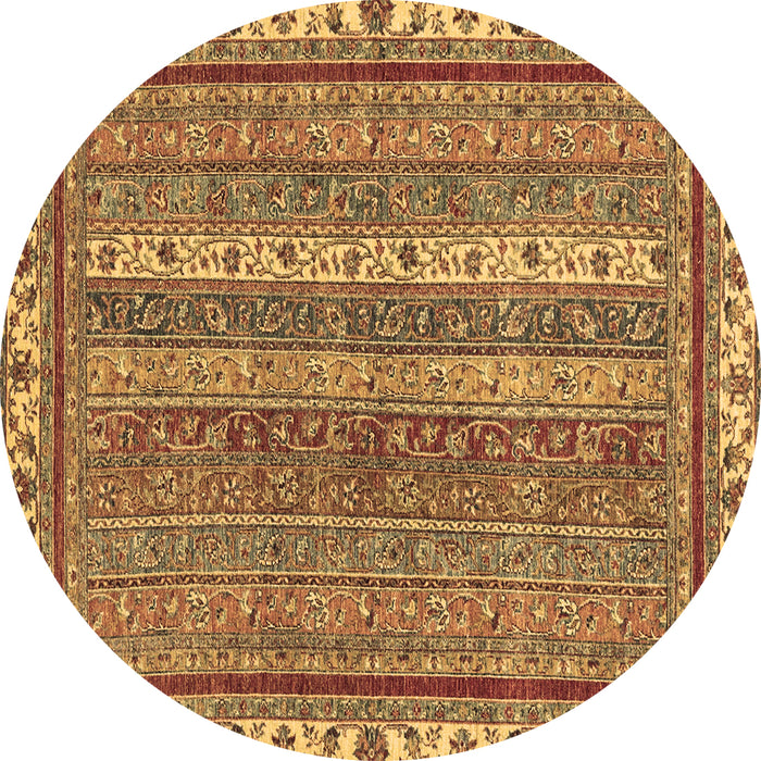 Round Machine Washable Abstract Brown Modern Rug, wshabs2373brn