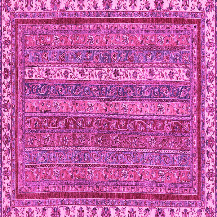 Square Machine Washable Abstract Pink Modern Rug, wshabs2373pnk