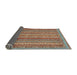 Sideview of Abstract Chestnut Red Modern Rug, abs2374