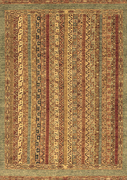 Abstract Brown Modern Rug, abs2374brn