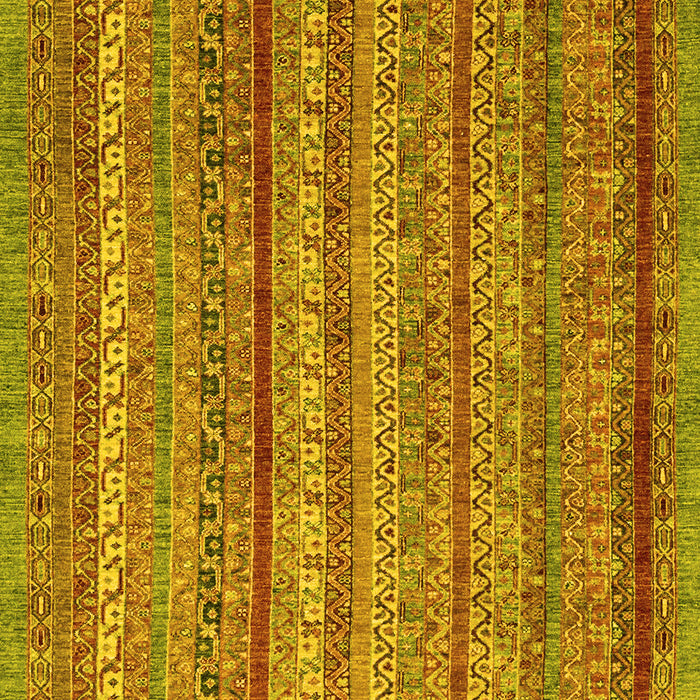 Machine Washable Abstract Yellow Modern Rug, wshabs2374yw