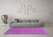 Machine Washable Abstract Purple Modern Area Rugs in a Living Room, wshabs2374pur