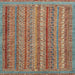 Square Abstract Chestnut Red Modern Rug, abs2374