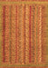 Abstract Orange Modern Rug, abs2374org