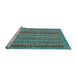 Sideview of Machine Washable Abstract Light Blue Modern Rug, wshabs2374lblu