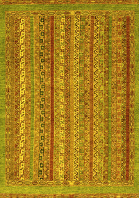 Abstract Yellow Modern Rug, abs2374yw