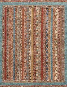 Abstract Chestnut Red Modern Rug, abs2374