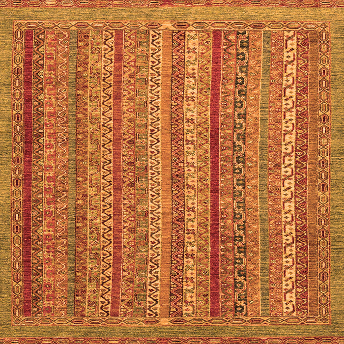Square Abstract Orange Modern Rug, abs2374org